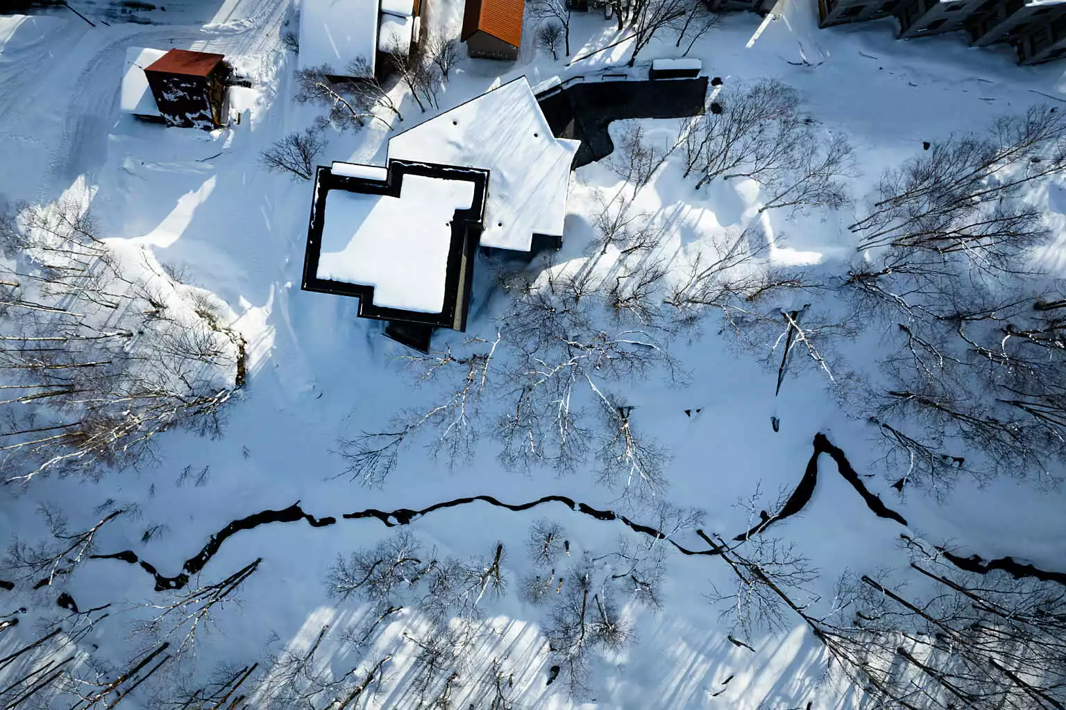 Corniche Chalet Niseko 35 Drone View