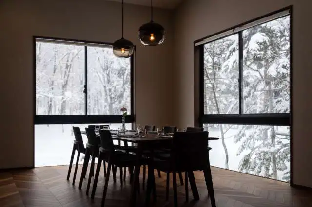 Another view of the kitchen in the Jade Rabbit chalet