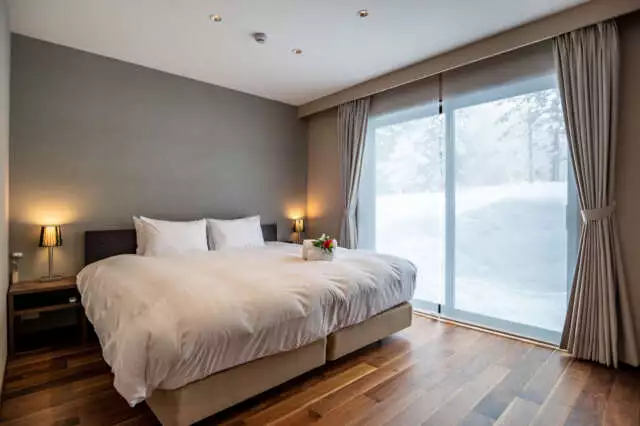 A first-floor bedroom in Jade Rabbit, a 5 Bedroom Chalet in Niseko