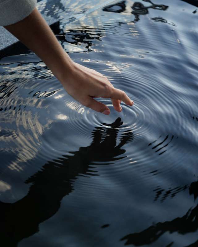 Woman at Niseko Kyo condo hotel private onsen