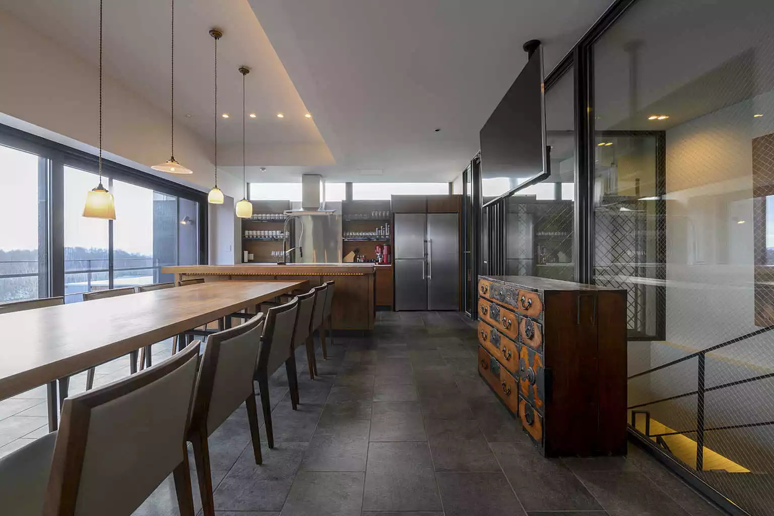 Sekka Sekka 5 Bedroom Chalet 03 Living Room and Kitchen 4 FL