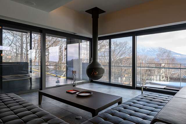 Sekka sekka living room with mt yotei view