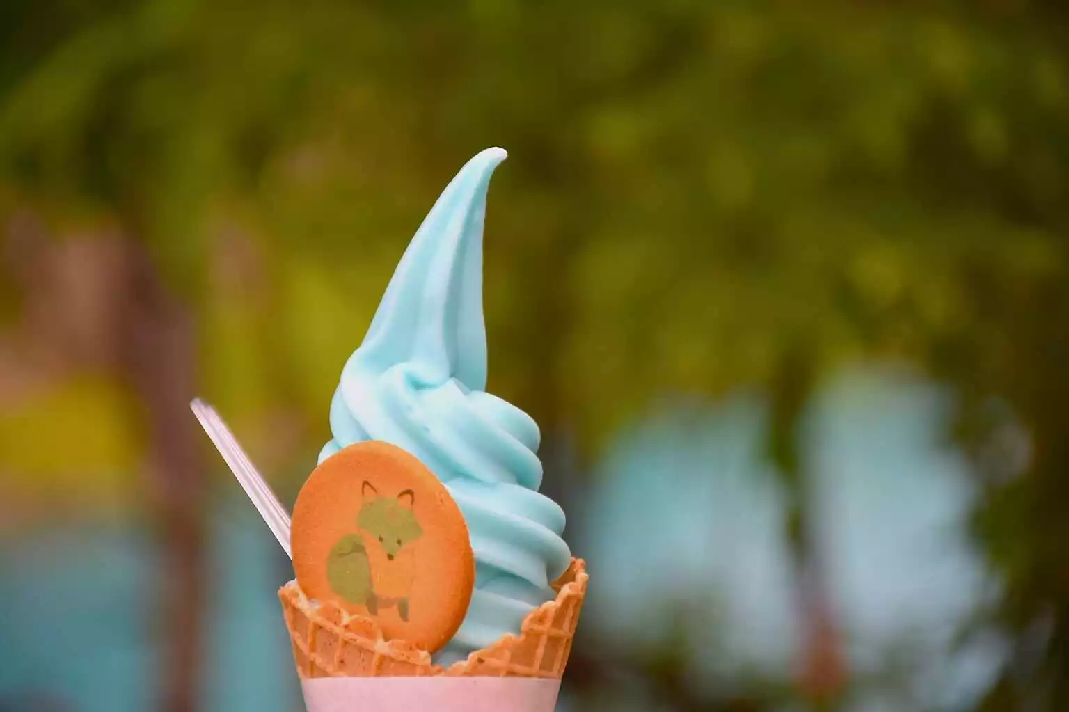 Biei Blue Pond Ice Cream