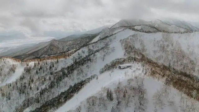 Furano ski resort mountain lift station