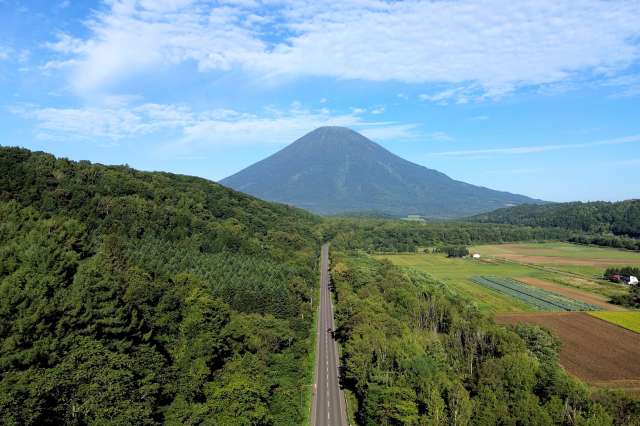 Aikawa Viewpoint Parking Mt Yotei Straight Road Summer