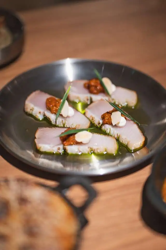 Dinner Menu Course Hamachi