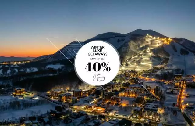Winter Luxe Getaways Promo Banner 40 OFF